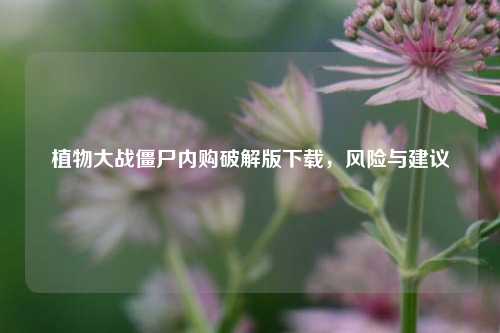植物大战僵尸内购破解版下载，风险与建议