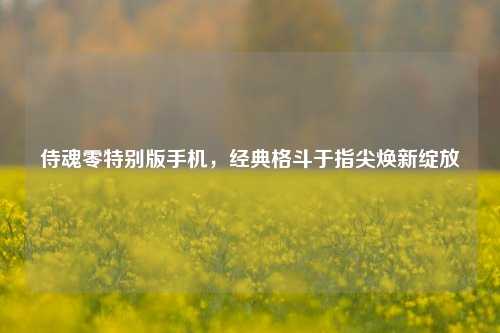 侍魂零特别版手机,经典格斗于指尖焕新绽放