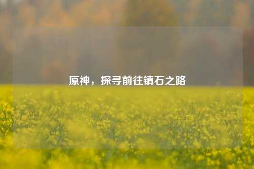 原神,探寻前往镇石之路