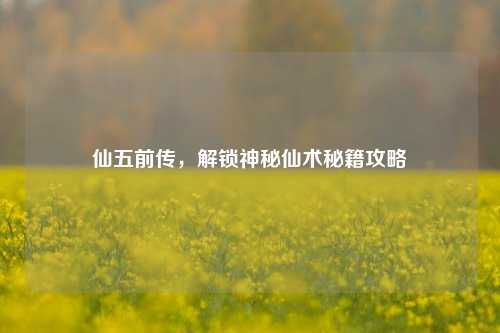 仙五前传,解锁神秘仙术秘籍攻略
