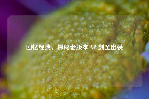 回忆经典,探秘老版本 AP 剑圣出装